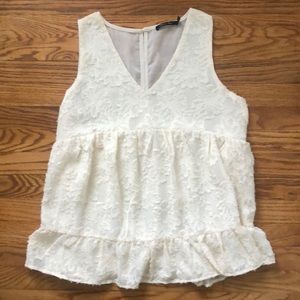 Off white flowing blouse